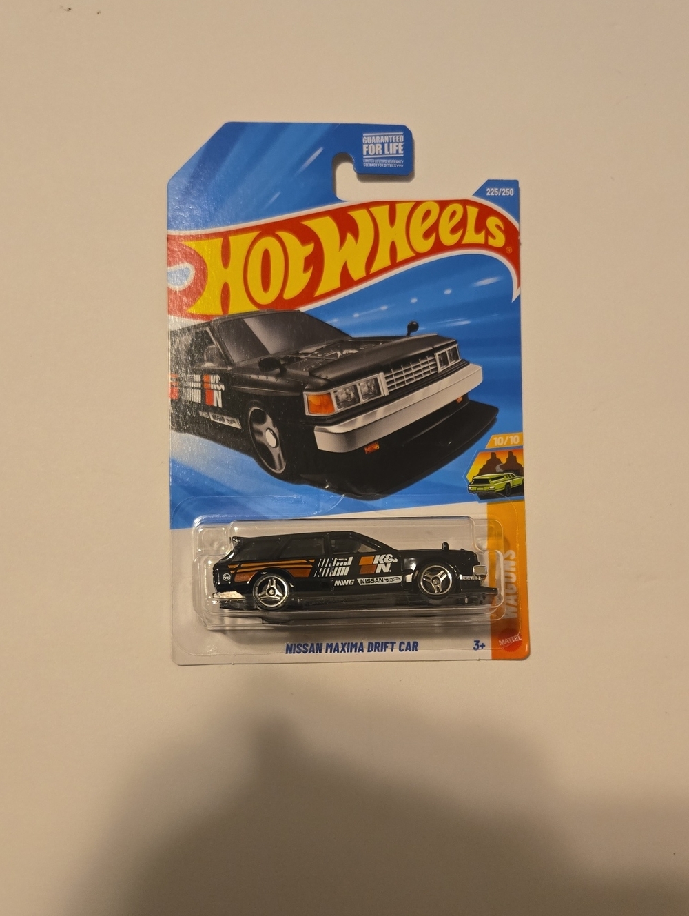 Hot Wheels Nissan Maxima Drift Car - Black with Orange Accents